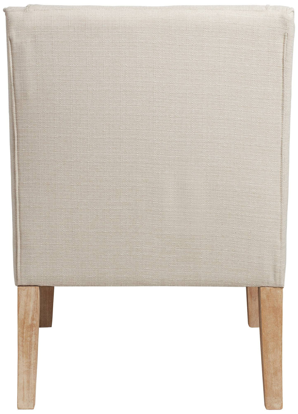 Ivory Fabric Swoop Arm Chair - From Where Finds - 