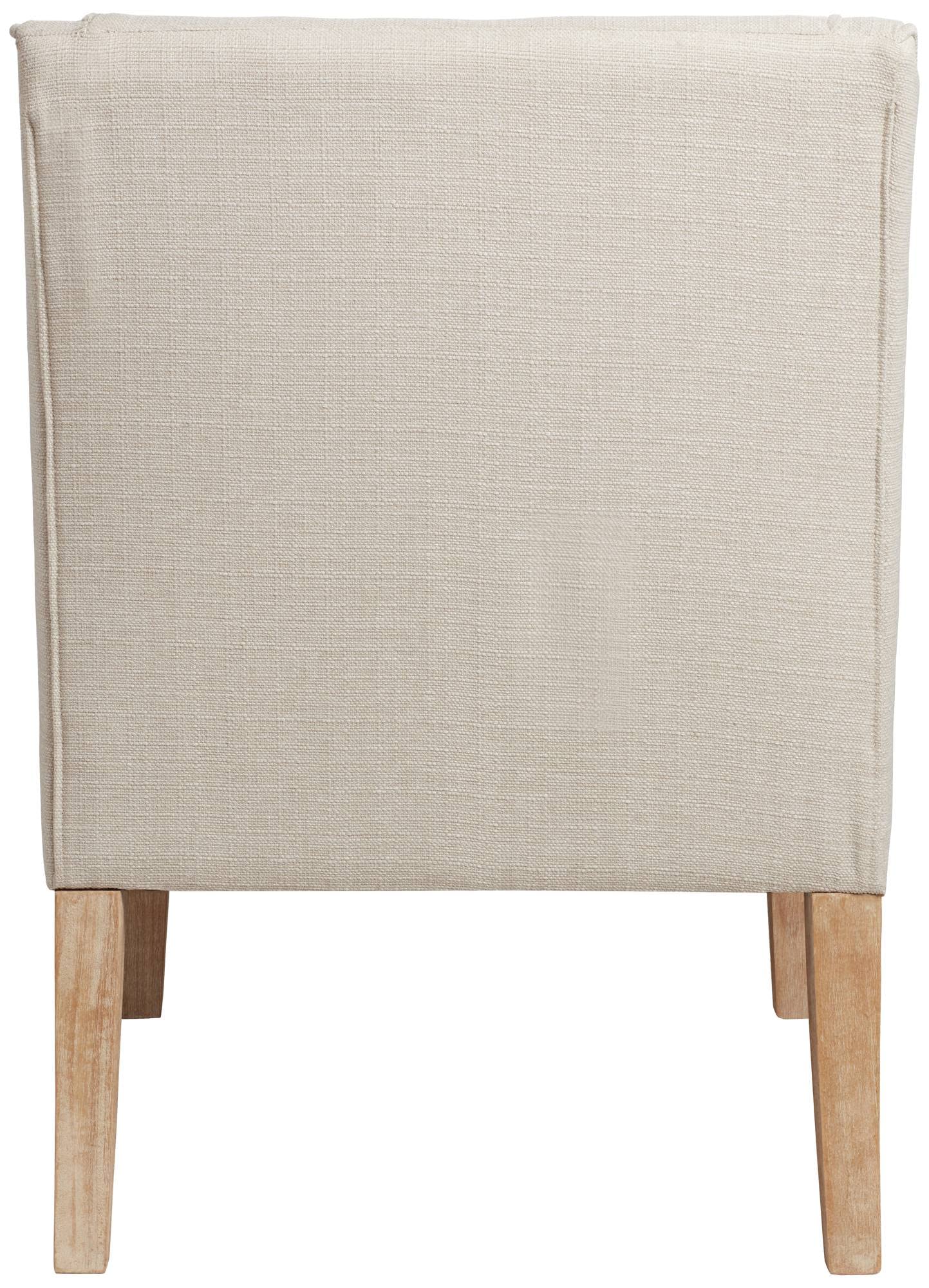 Ivory Fabric Swoop Arm Chair - From Where Finds - 