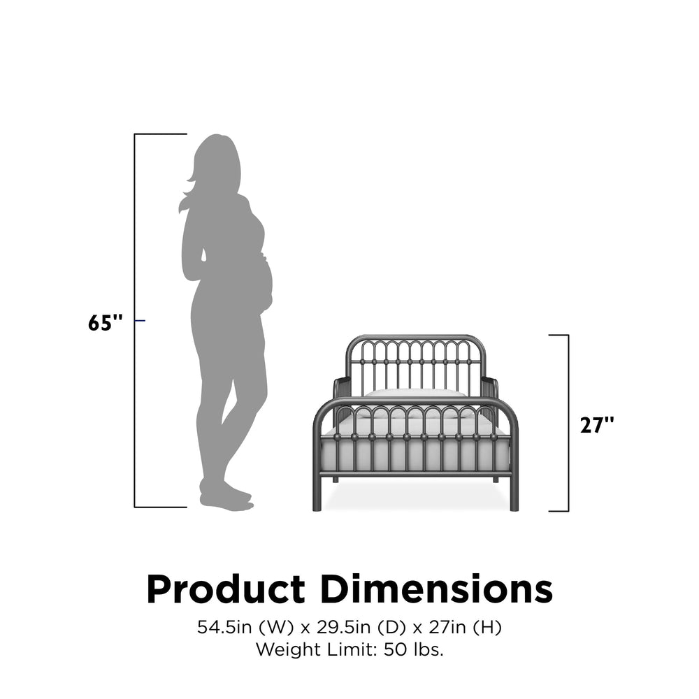 Ivy Metal Toddler Bed - From Where - 