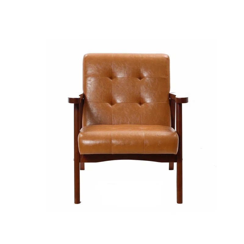 Jacier Faux Leather Upholstered Armchair - From Where - 