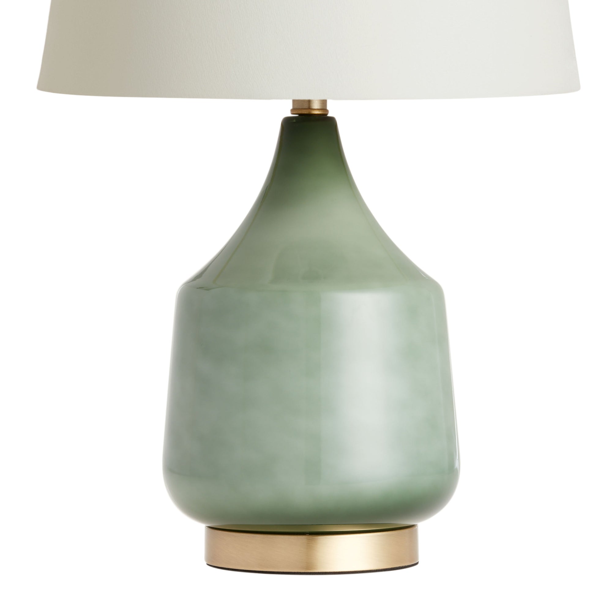 Jade Green Ombre Glass Table Lamp Base - From Where - 