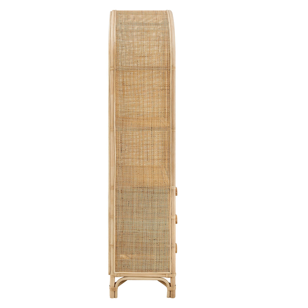 Jane 71" Arched Rattan Bookshelf - From Where Finds - 