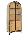 Jane 71" Arched Rattan Bookshelf - From Where Finds - 