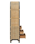 Jane 71" Arched Rattan Bookshelf - From Where Finds - 