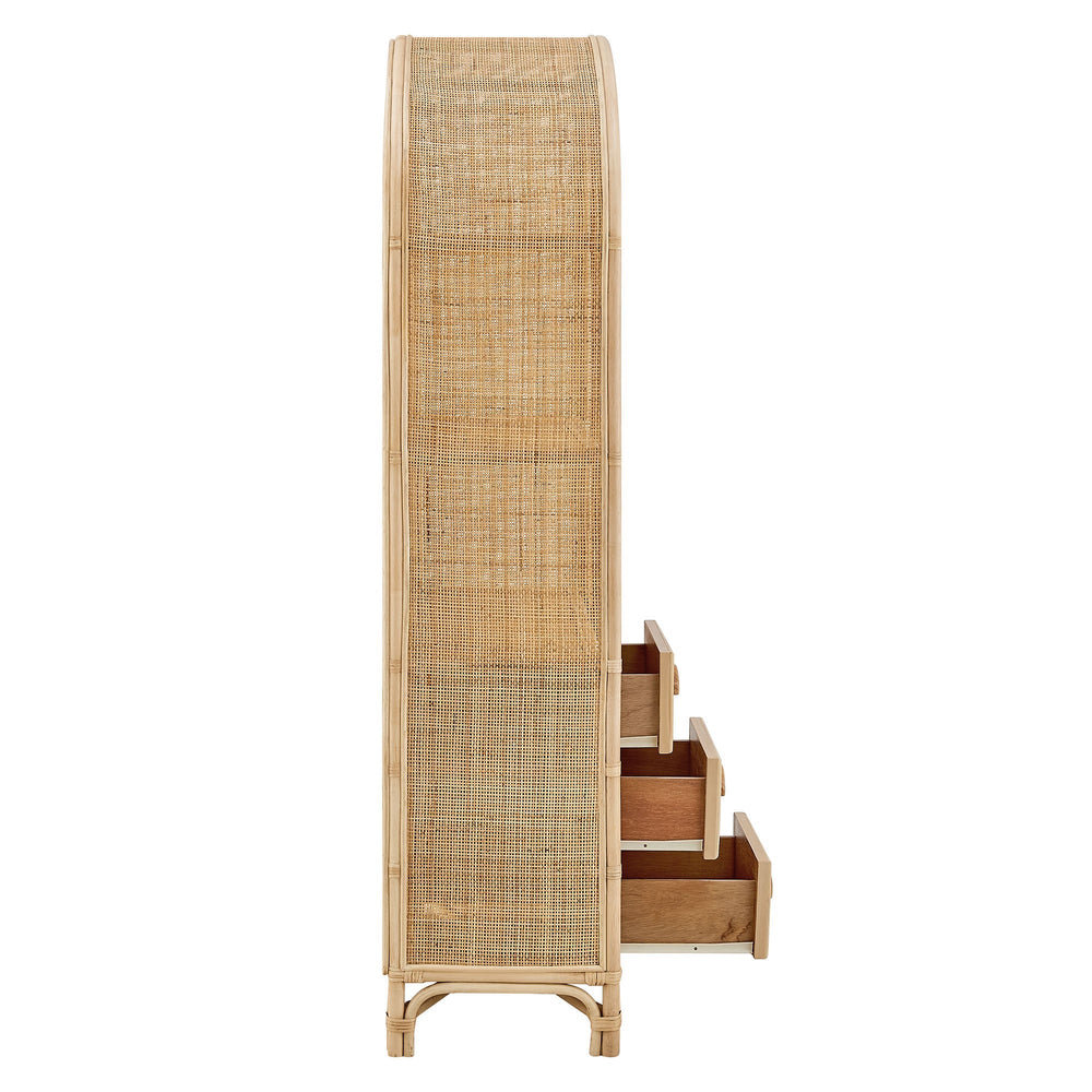 Jane 71" Arched Rattan Bookshelf - From Where Finds - 