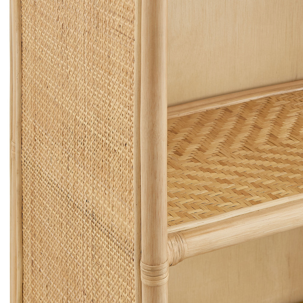 Jane 71" Arched Rattan Bookshelf - From Where Finds - 