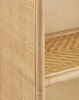 Jane 71" Arched Rattan Bookshelf - From Where Finds - 