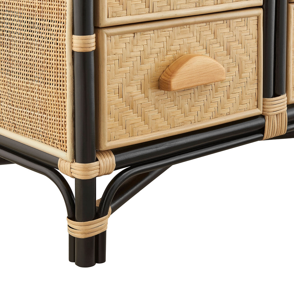 Jane 71" Arched Rattan Bookshelf - From Where Finds - 