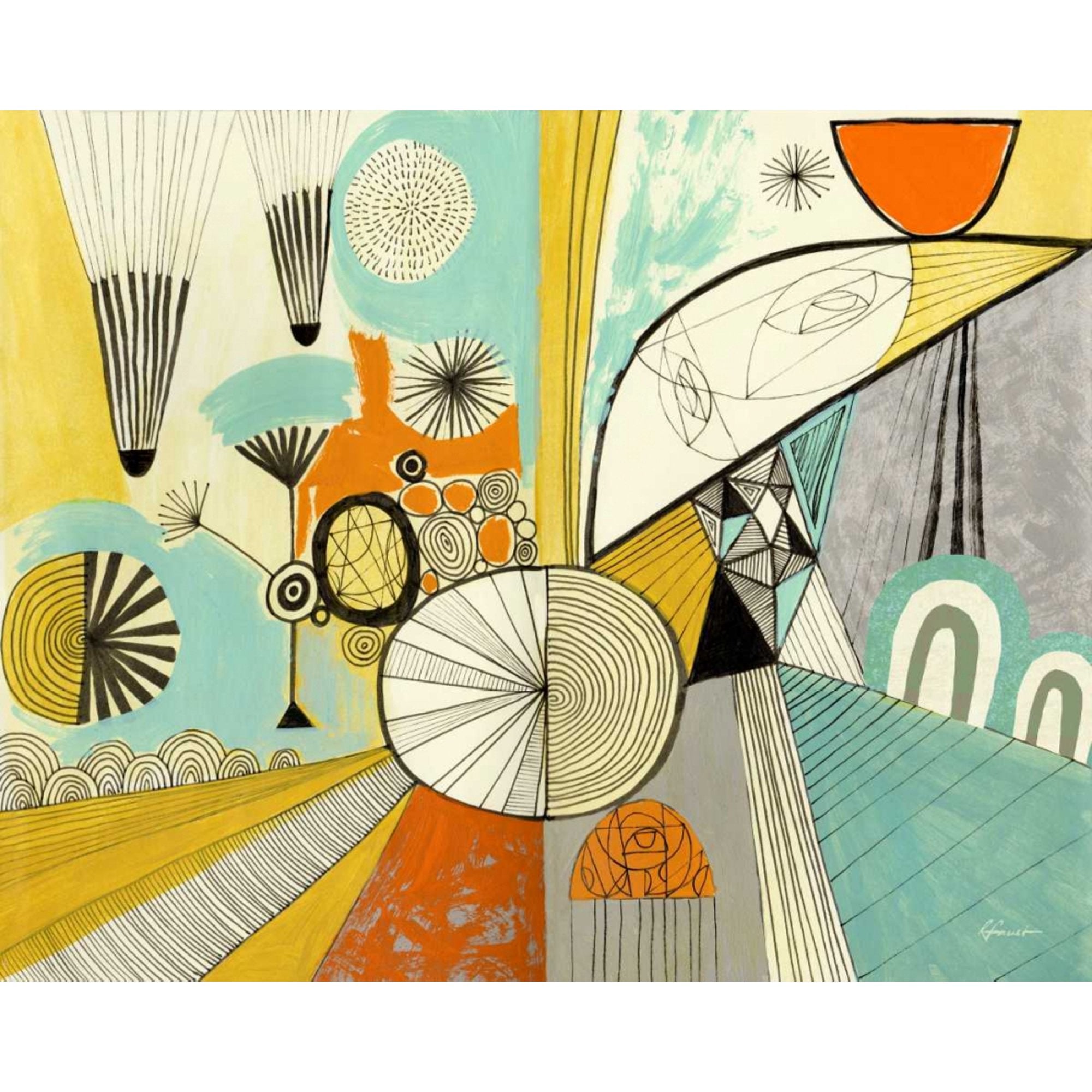 Jazzy Stuff Wood Framed Museum Art Print - From Where - 