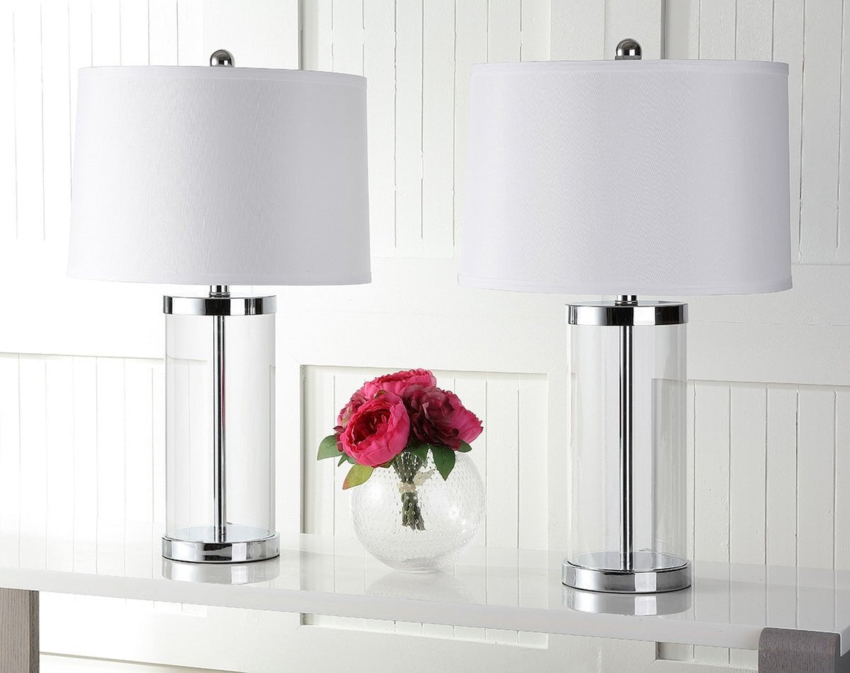 Jeanie 25" Glass Cylinder Lamp - From Where Finds - 