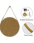 Jeffrey Wood Flat Wall Mirror - From Where - 