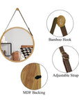 Jeffrey Wood Flat Wall Mirror - From Where - 