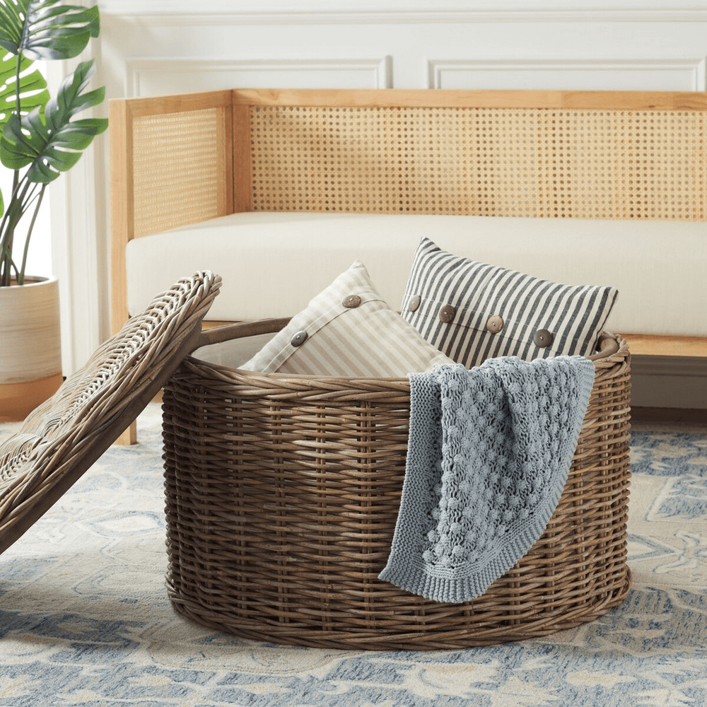 Jesse Wicker Storage Coffee Table - From Where Finds - 