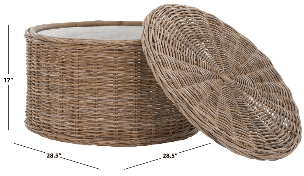 Jesse Wicker Storage Coffee Table - From Where Finds - 