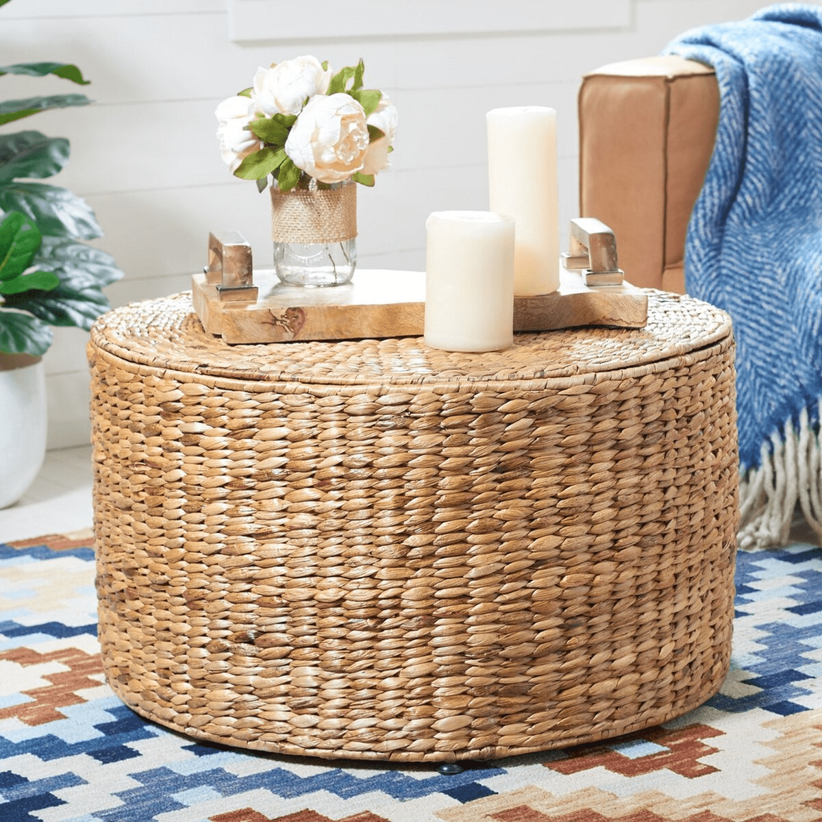 Jesse Wicker Storage Coffee Table - From Where Finds - 