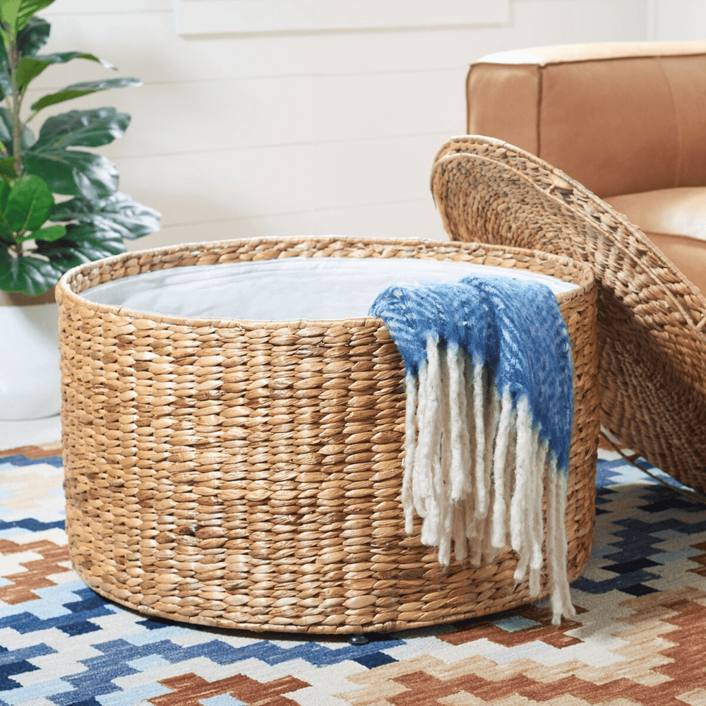 Jesse Wicker Storage Coffee Table - From Where Finds - 