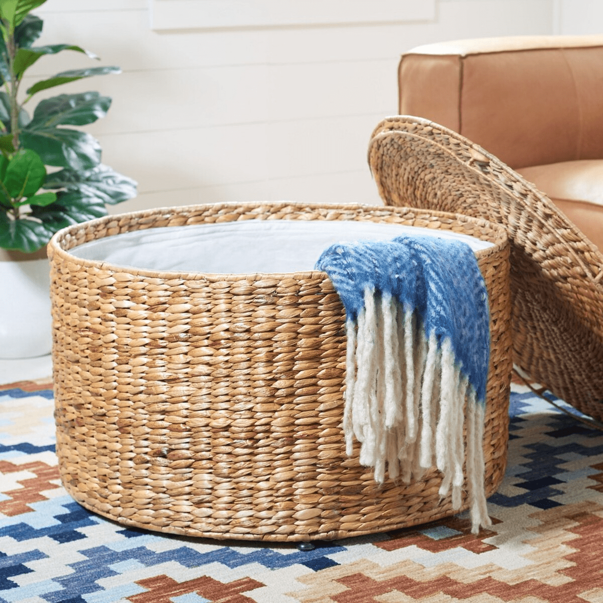 Jesse Wicker Storage Coffee Table - From Where Finds - 