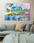 Jimmy Buffett Quotes Tropical Beach Art - From Where - 