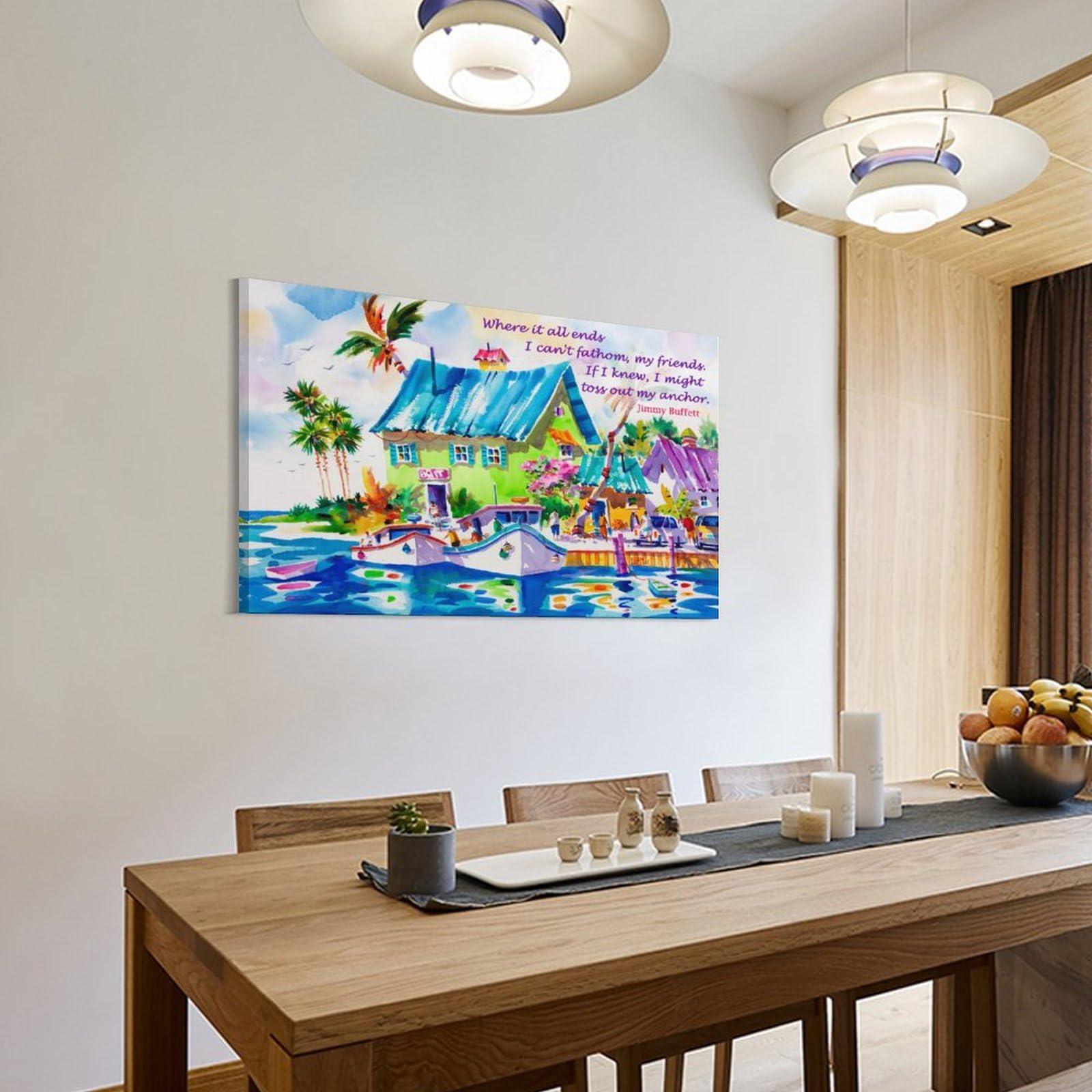Jimmy Buffett Quotes Tropical Beach Art - From Where - 