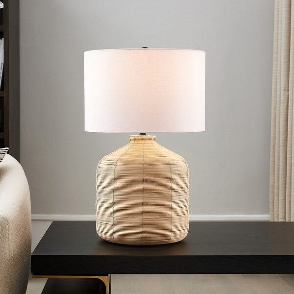 Jolina Rattan Table Lamp - From Where - 