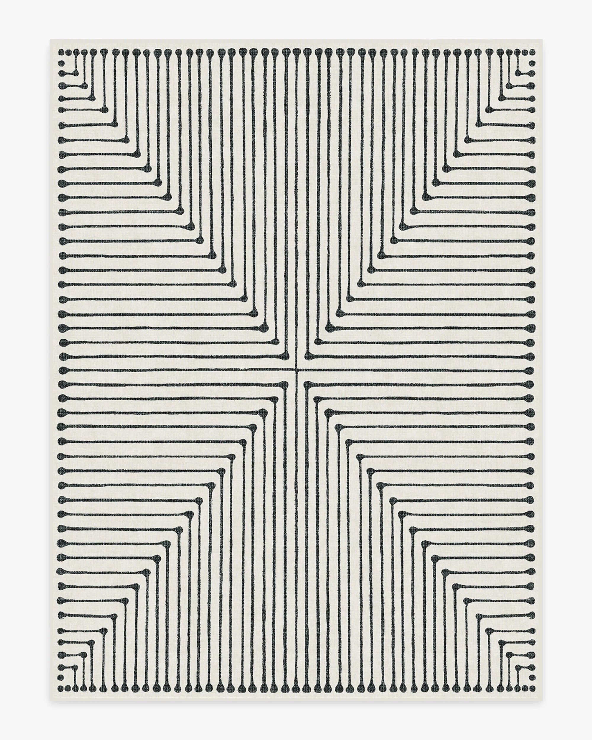 Jonathan Adler Inkdrop Black & Ivory Rug - From Where - 