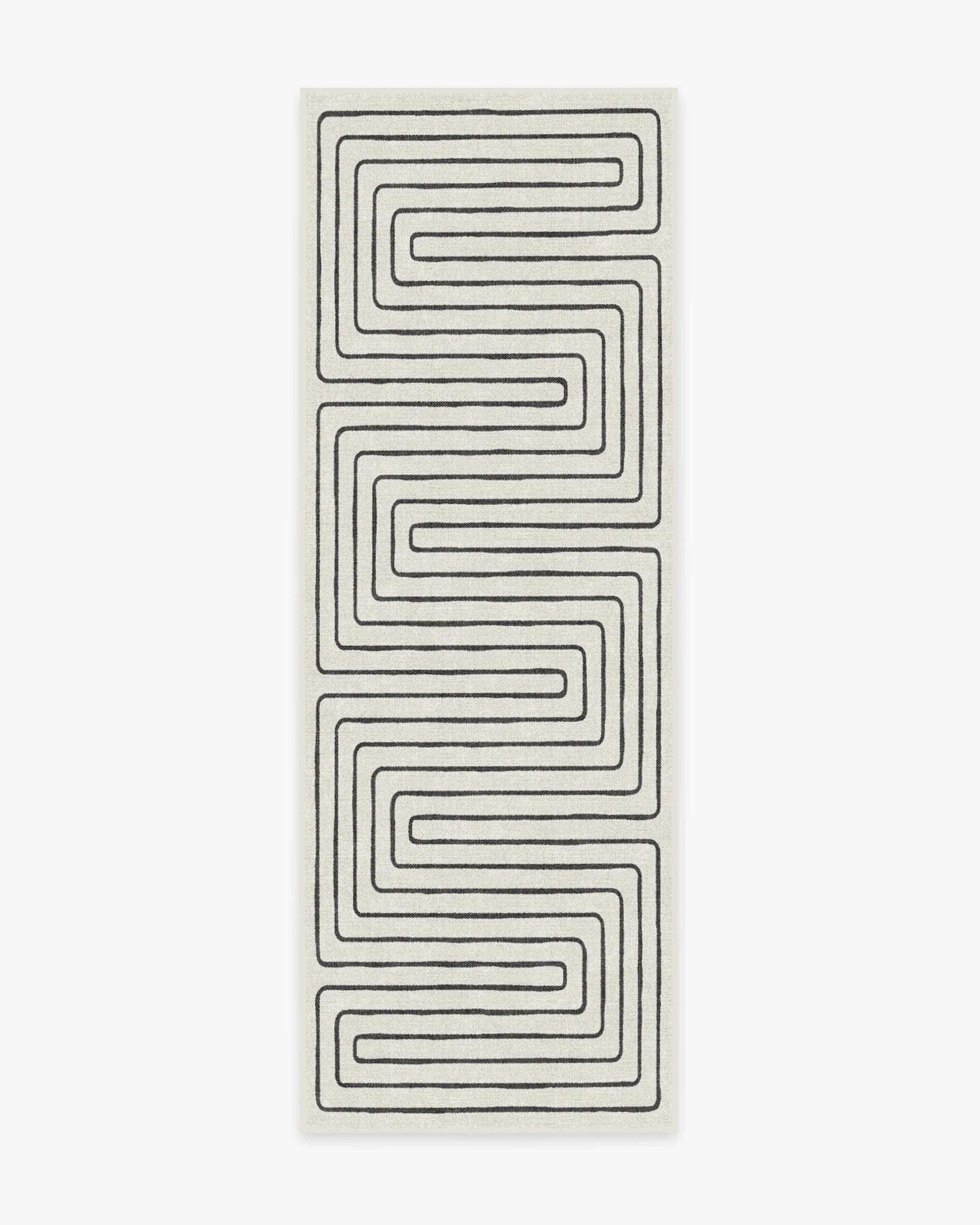 Jonathan Adler Labyrinth Black & Ivory Rug - From Where - 
