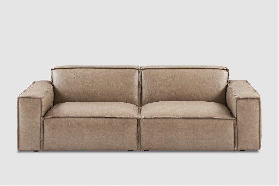 Jonathan Leather Sofa - From Where Finds -
