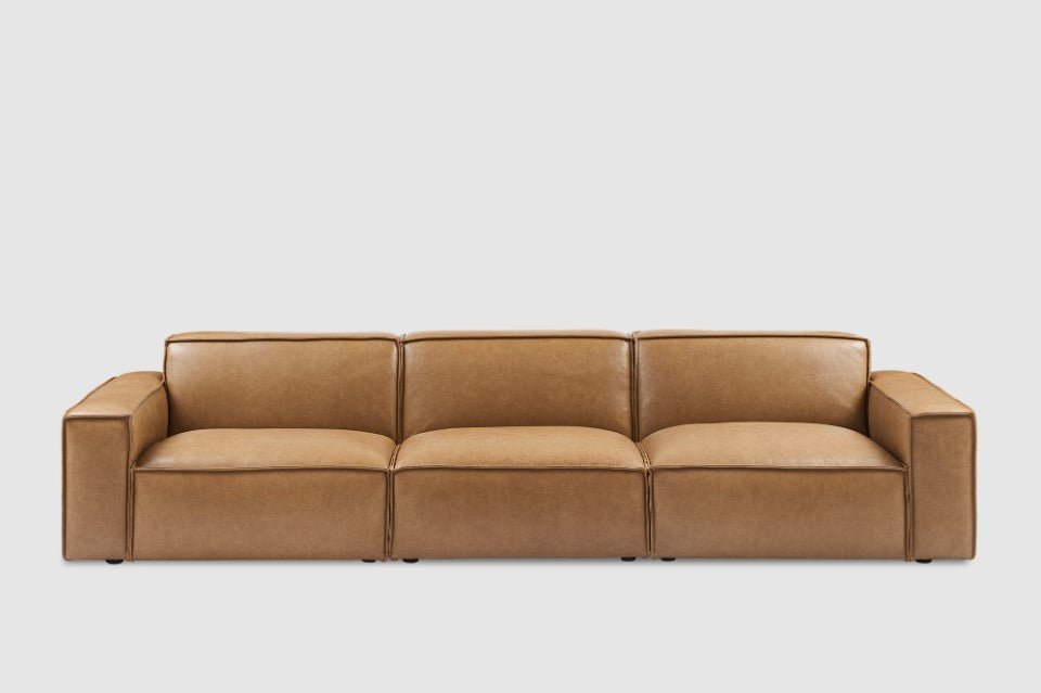 Jonathan Leather Sofa - From Where Finds -