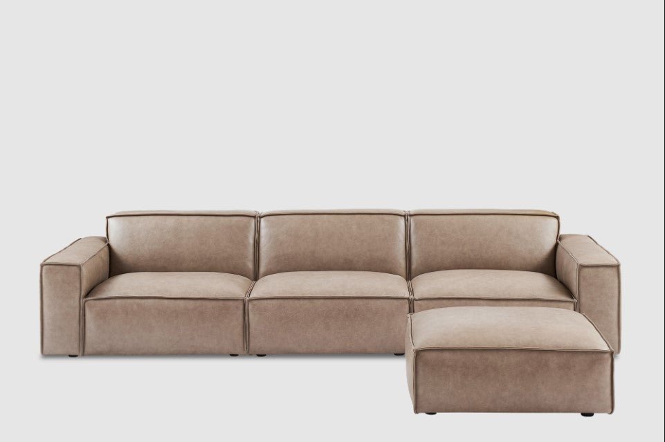 Jonathan Leather Sofa - From Where Finds -
