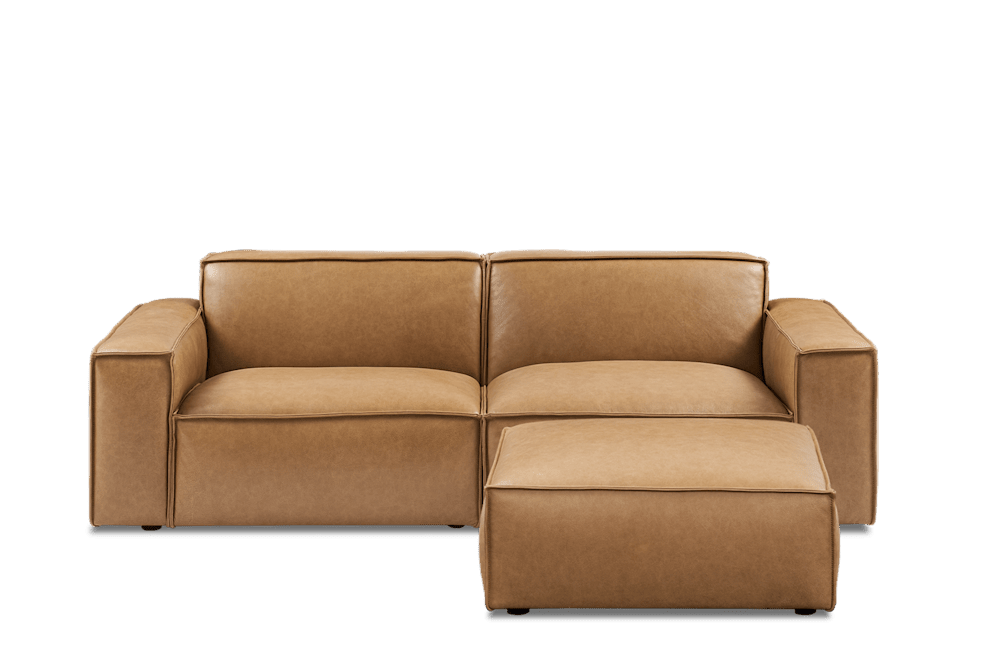 Jonathan Leather Sofa - From Where Finds -
