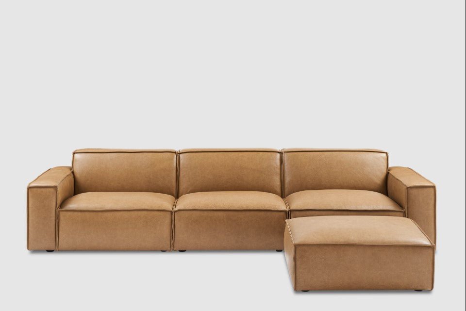 Jonathan Leather Sofa - From Where Finds -