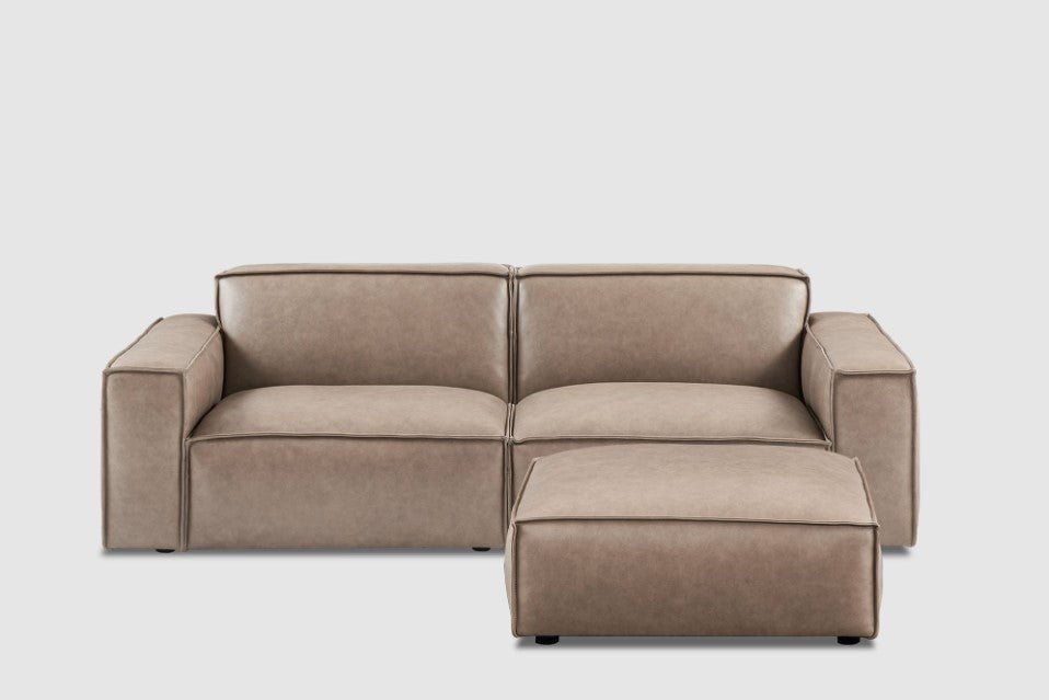 Jonathan Leather Sofa - From Where Finds -