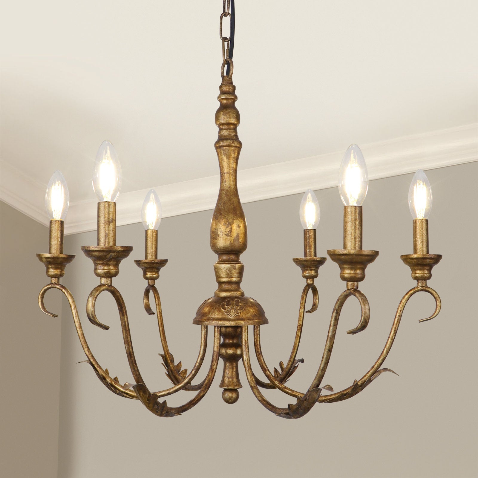 Josuel 6 - Light Dimmable Classic Chandelier - From Where - 