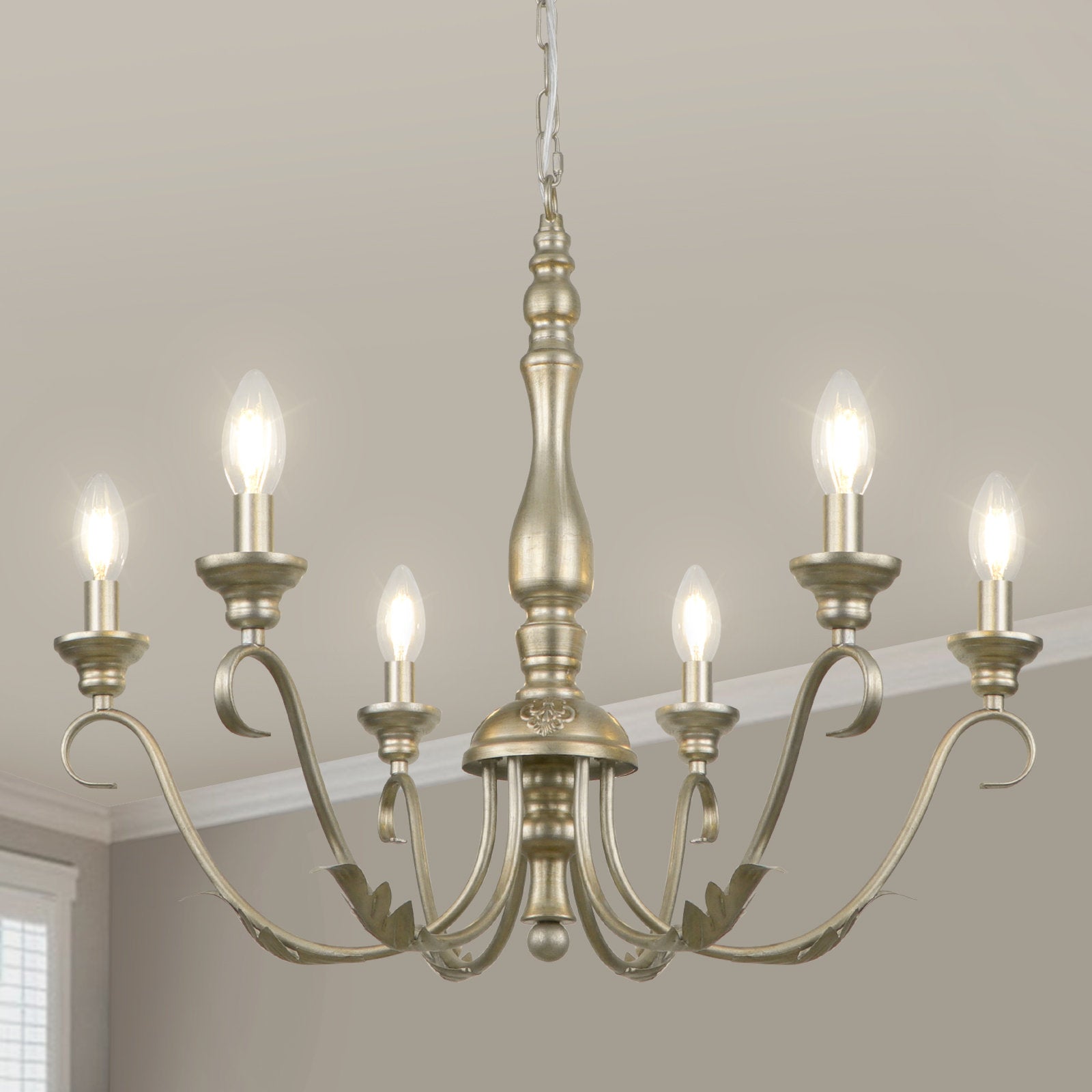 Josuel 6 - Light Dimmable Classic Chandelier - From Where - 