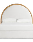 Joy Upholstered & Wood Bed - From Where - 