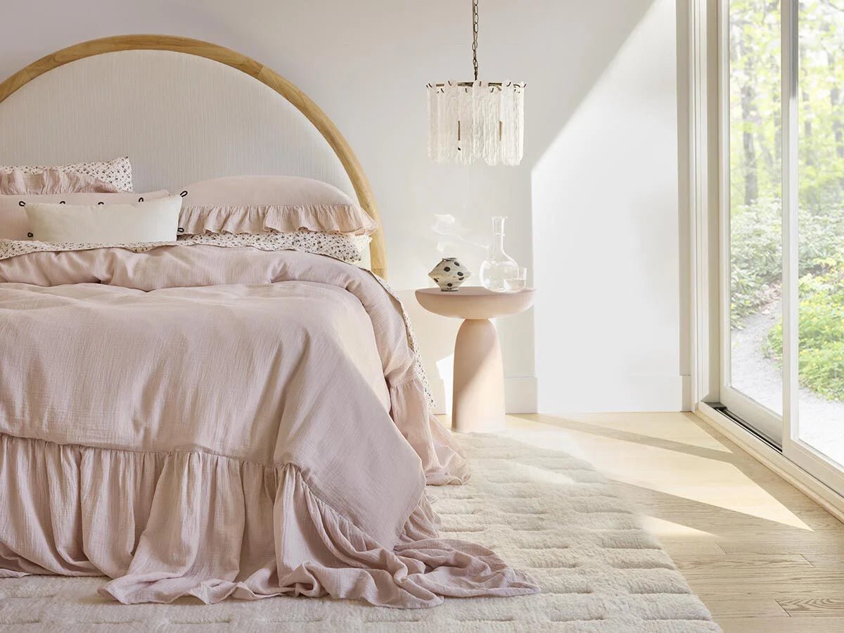Joy Upholstered & Wood Bed - From Where - 