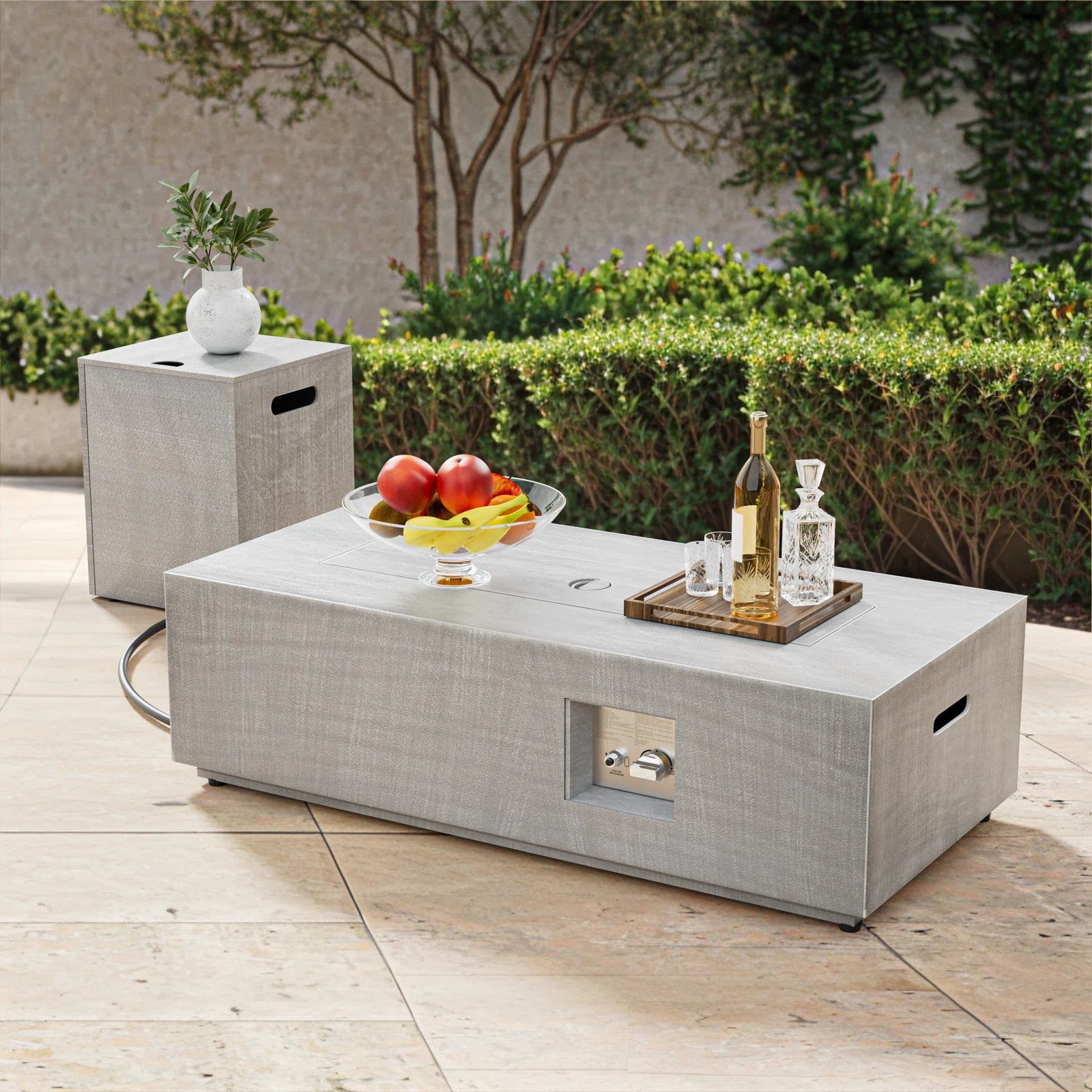 Joycie Metal Propane Fire Pit Table - From Where - 