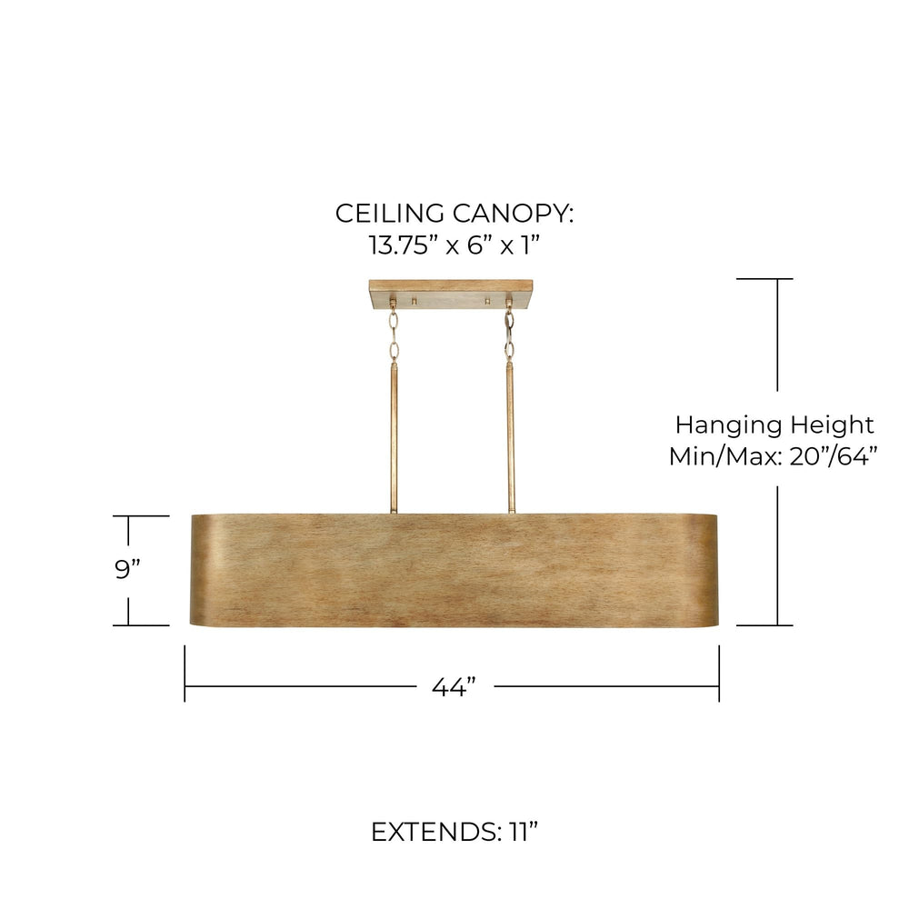 Jude Modern Metal Island Chandelier - From Where - 