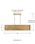 Jude Modern Metal Island Chandelier - From Where - 