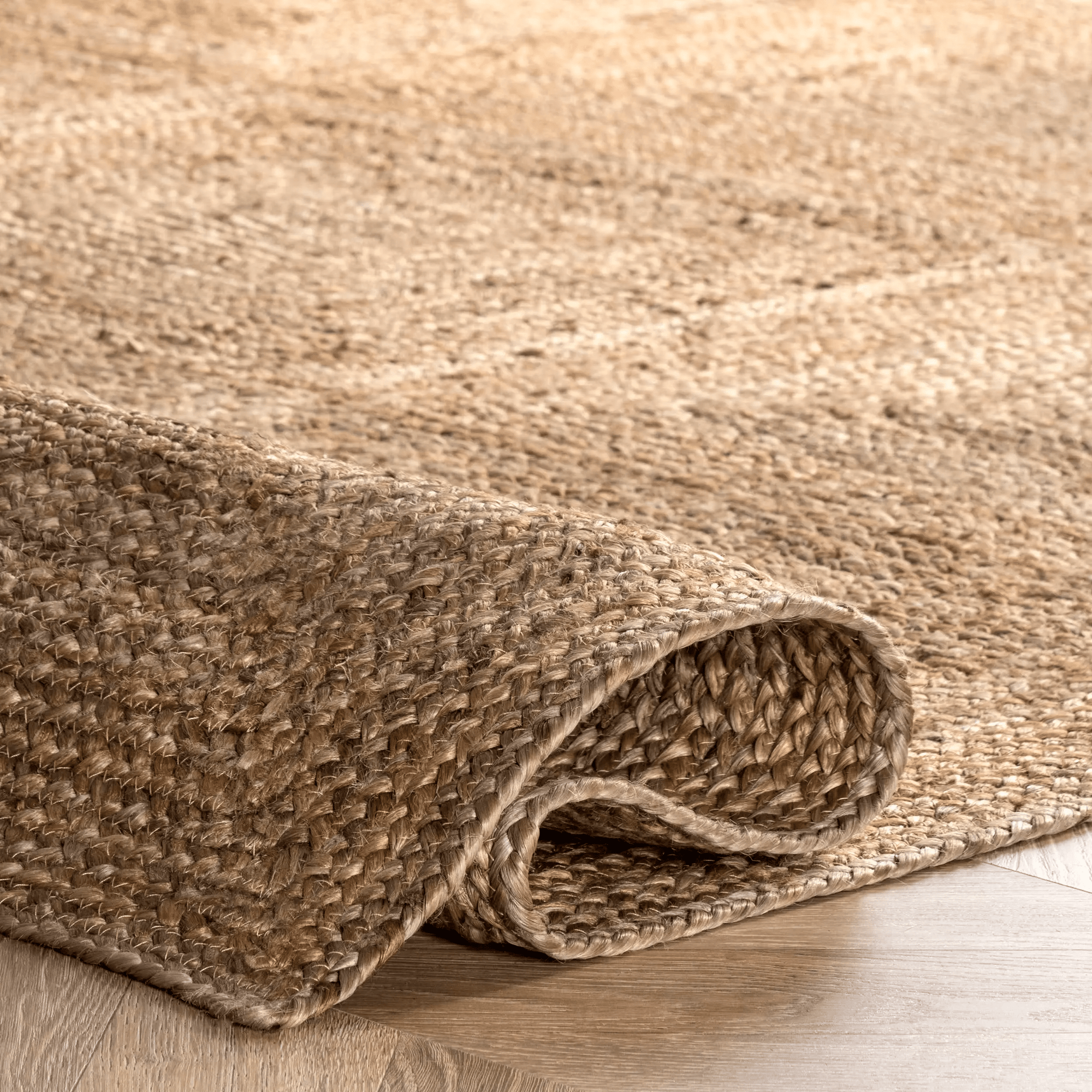 Juniper Jute Tiled Rug | Natural - From Where - 