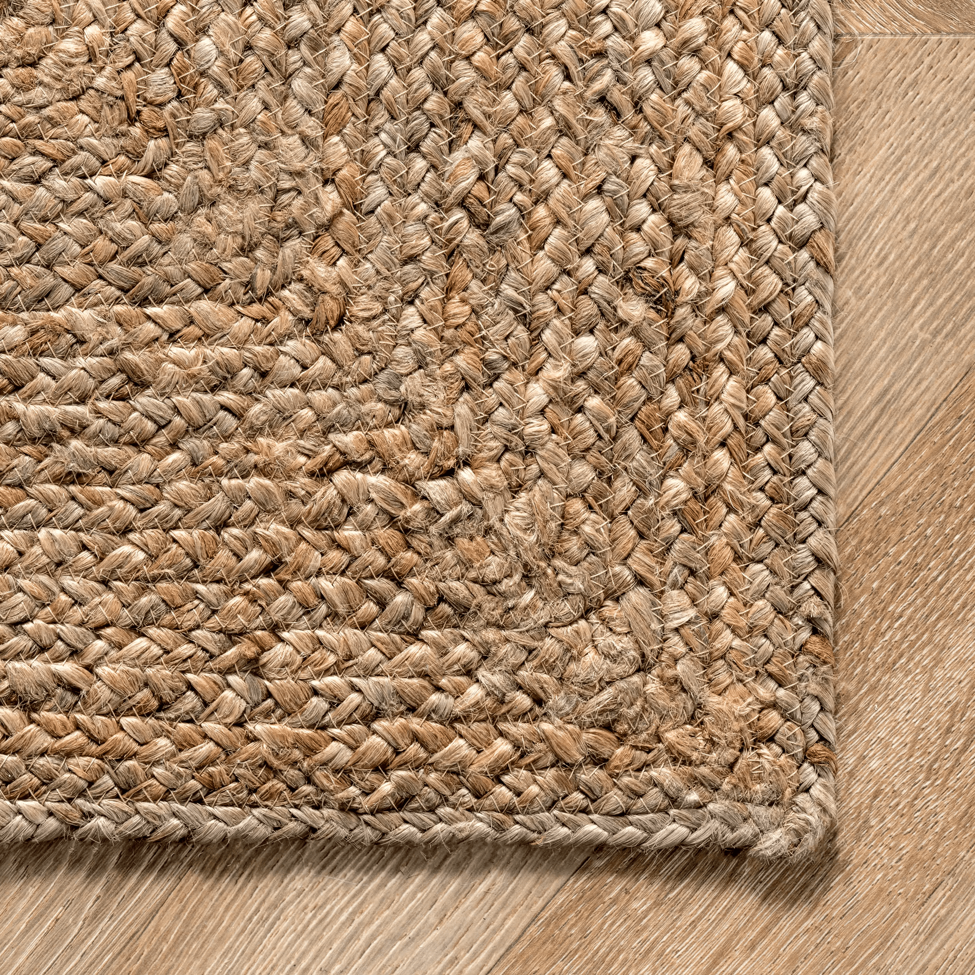 Juniper Jute Tiled Rug | Natural - From Where - 