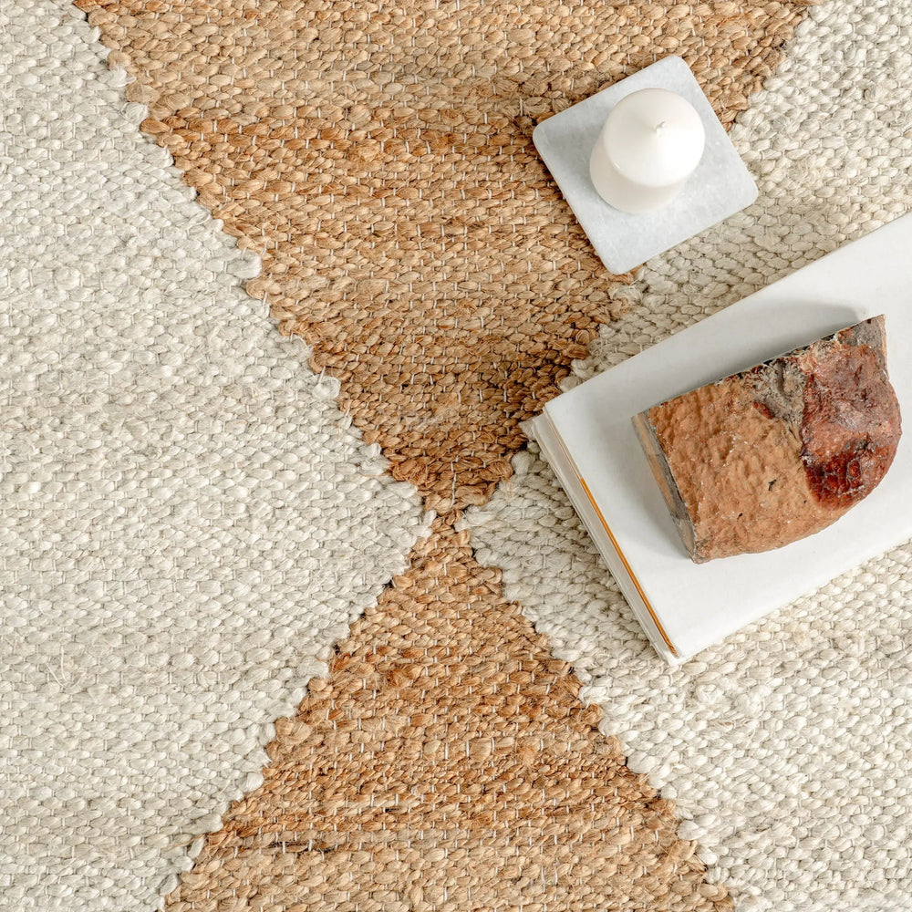 Jute Harlequin Trellis Rug - From Where Finds - 