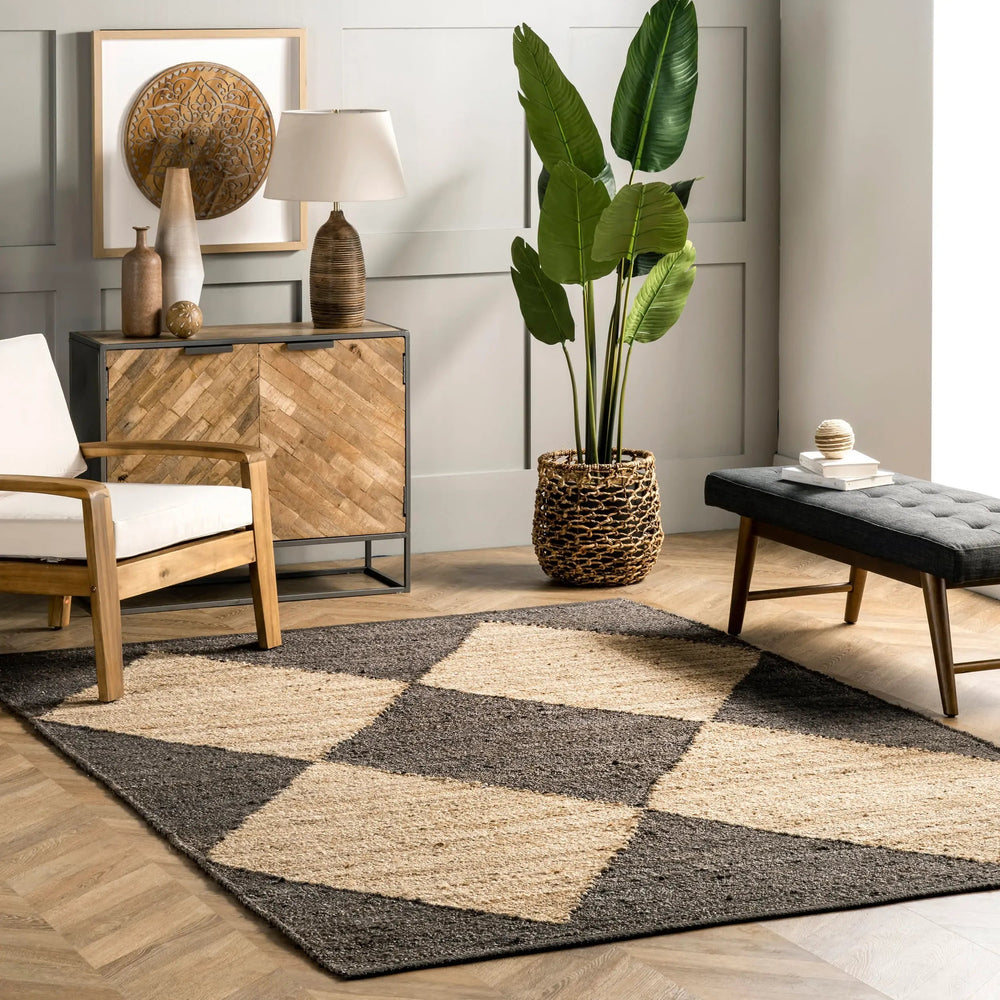 Jute Harlequin Trellis Rug - From Where Finds - 