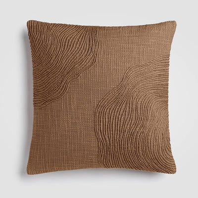 Jute Terrain Throw Pillow with Insert