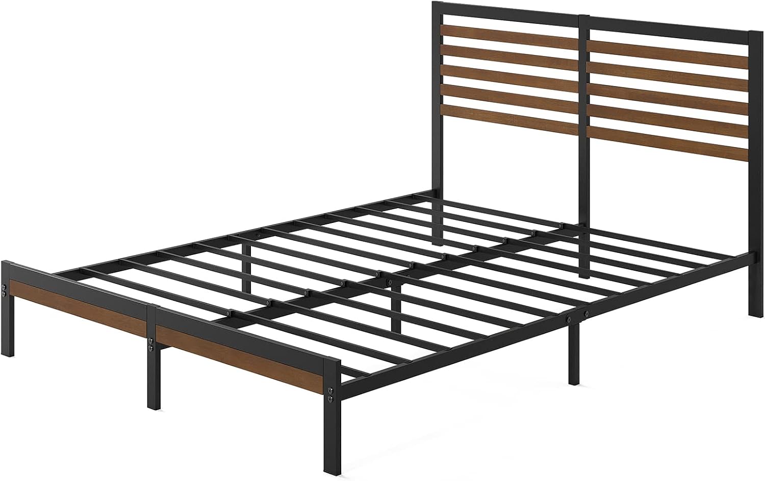 Kai Bamboo and Metal Platform Bed Frame - From Where Finds - 