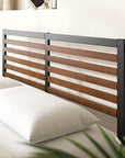 Kai Bamboo and Metal Platform Bed Frame - From Where Finds - 