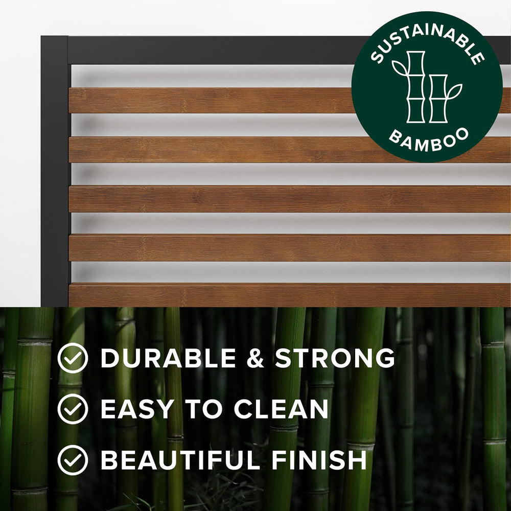 Kai Bamboo and Metal Platform Bed Frame - From Where Finds - 