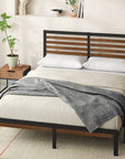Kai Bamboo and Metal Platform Bed Frame - From Where Finds - 