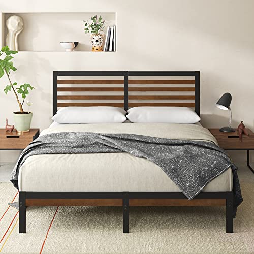 Kai Bamboo and Metal Platform Bed Frame - From Where Finds - 