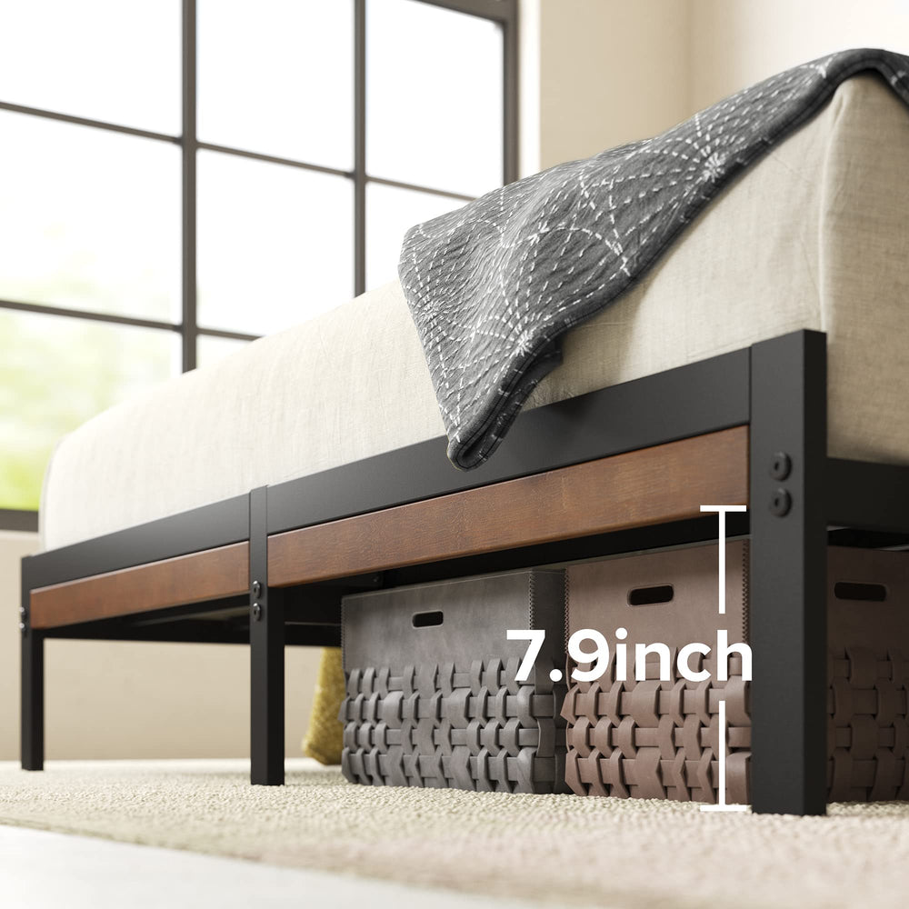 Kai Bamboo and Metal Platform Bed Frame - From Where Finds - 